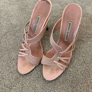 Manila blahnik pink sandals 40